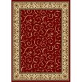 Radici Usa Inc Radici 1599-1532-RED Como Rectangular Red Transitional Italy Area Rug; 7 ft. 9 in. W x 11 ft. H 1599/1532/RED